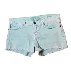 Lucky Brand Riley Short Teal Green Women's  Denim Shorts Size 28